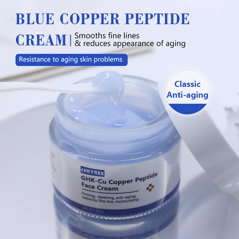 Face Cream Manufacturer - Blue Copper Peptide - Hyaluronic Acid Brightens Dark Skin Anti Wrinkle Repairing