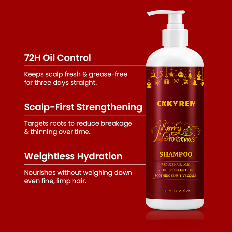 Hair Growth Shampoo Manufacturer - Christmas Limited Edition - Argan Oil Biotin Soothe Scalp Anti Dandruff Reduce Hair Fall