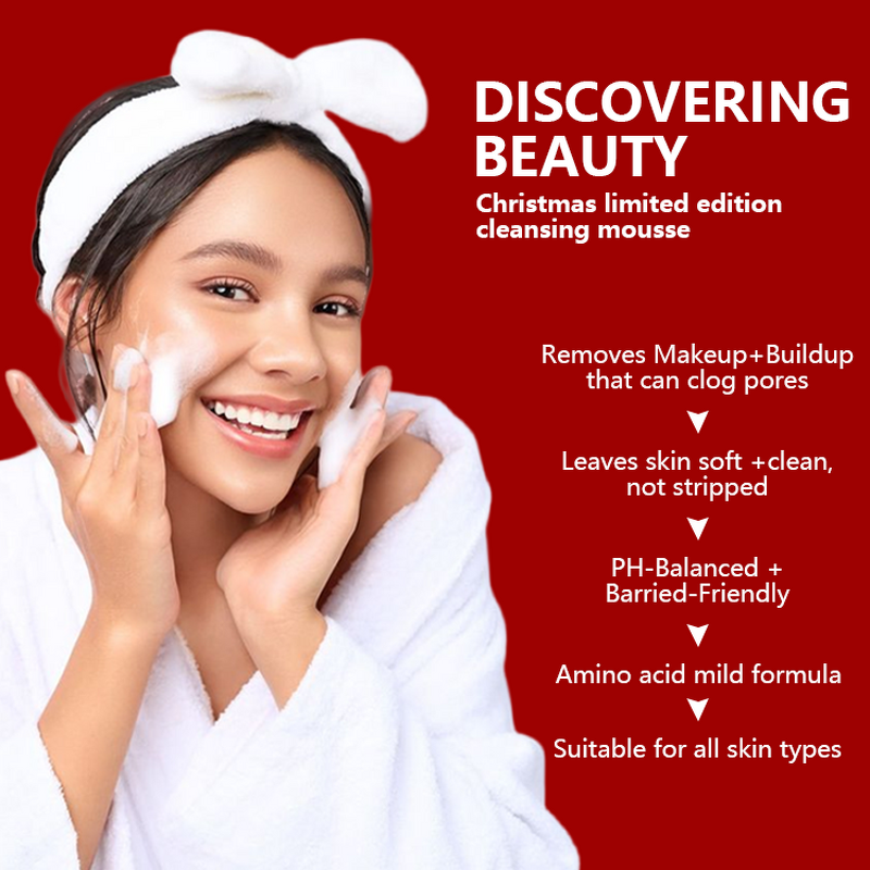 Face Cleansing Mousse Manufacturer - Christmas Limited Edition - Deep Pore Oil Control Exfoliating Glycerin