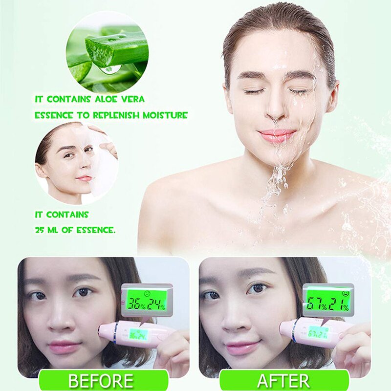 Facial Sheet Mask Manufacturer - Aloe Vera Gel - Skin Care Sleeping Sheet Lightening Beauty Products