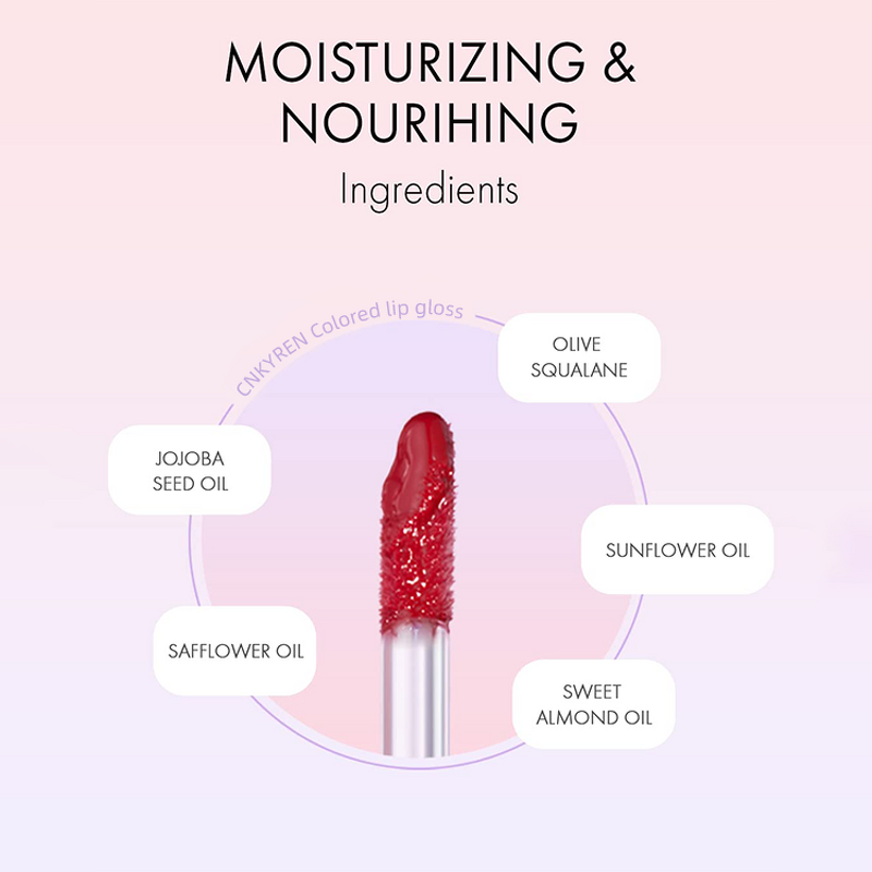 Lip Gloss Manufacturer - Multicolor - Long Lasting Moisturizing Shimmer Olive Squalane Jojoba Oil