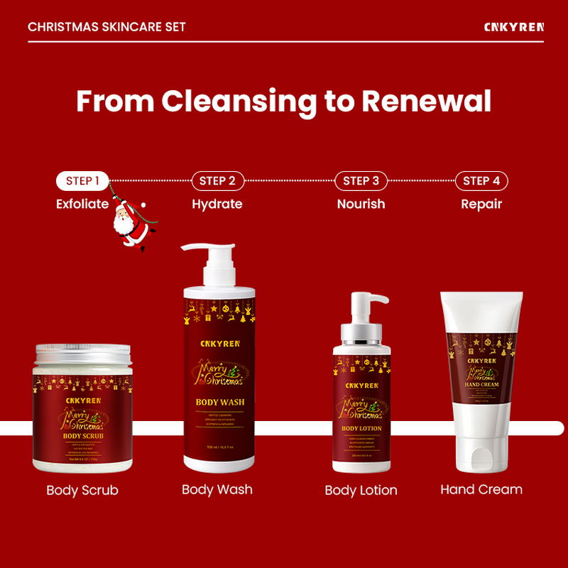 Body Scrub Manufacturer - Christmas Limited Edition - Deep Cleanse Jojoba Seed Oil Camellia Sinensis Gentle Exfoliation