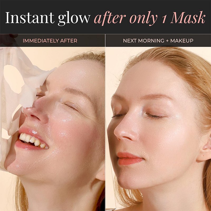 Facial Sheet Mask Manufacturer - Deep Moisturizing Snail - Vitamin C Hydration Collagen Vitamin E Pore Clean