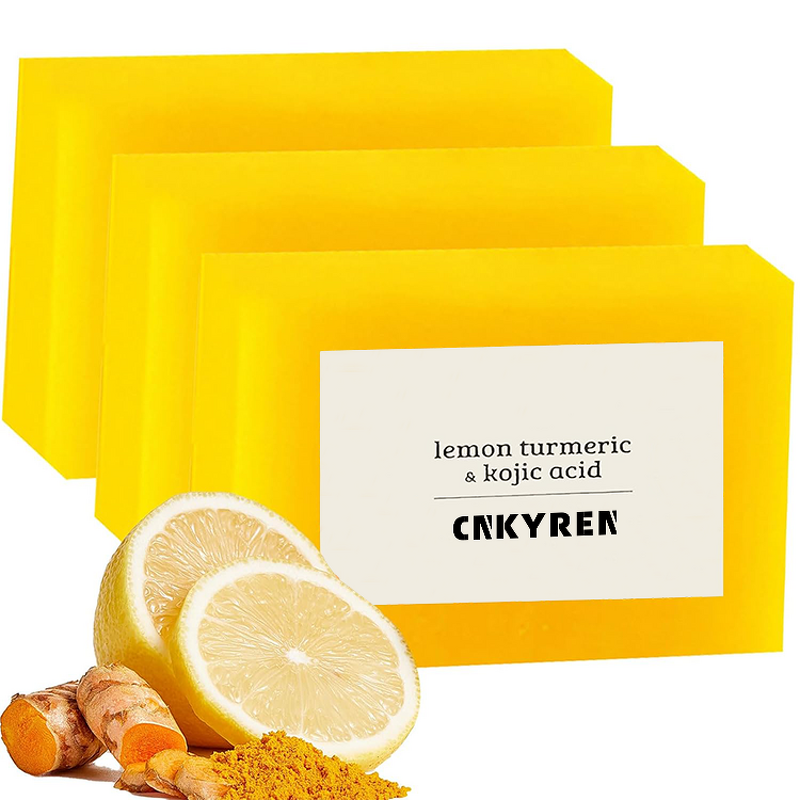 Soap Bar Manufacturer - Wholesale - Lemon Turmeric Kojic Acid Brightening Deep Cleansing Improved Texture