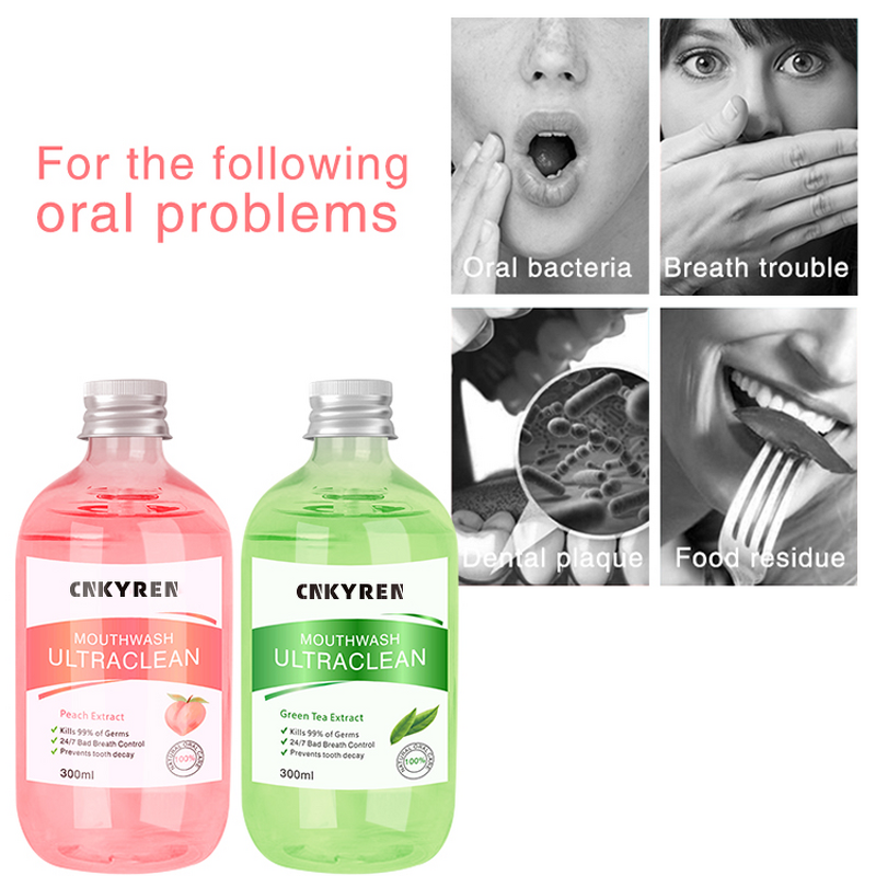 Mouthwash Manufacturer - Powerful Peach Green Tea - Flavored Disposable Teeth Whitening Decay Prevention