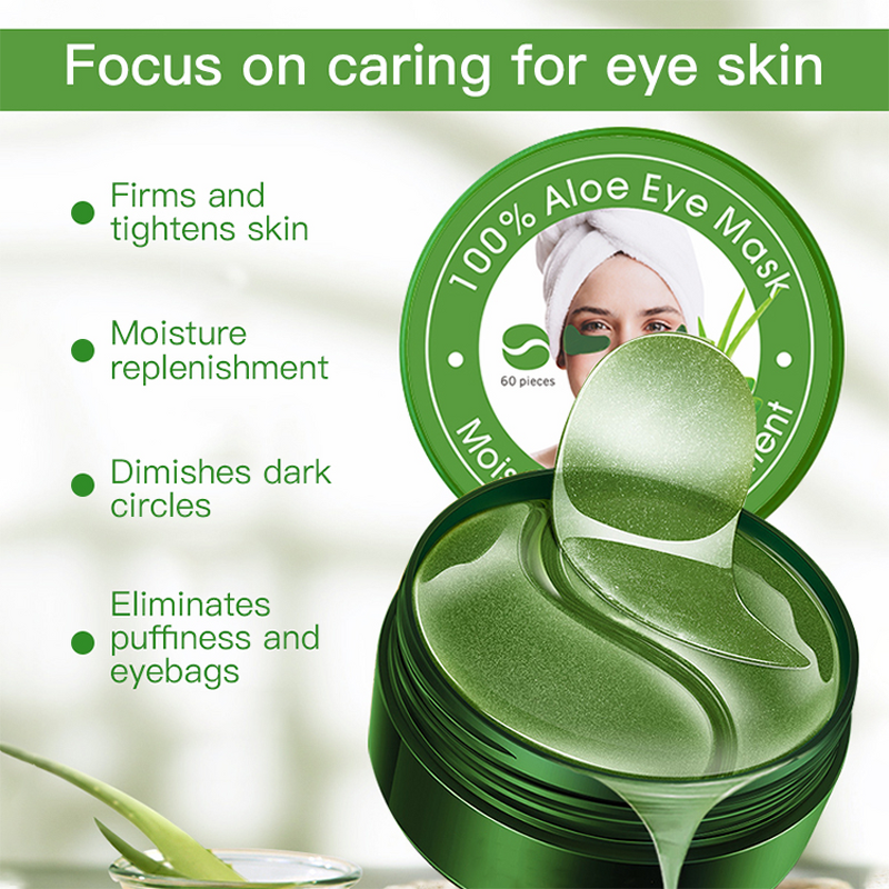 Eye Mask Patches Manufacturer - Organic Aloe - Vegan Collagen Peptides Anti Wrinkle Dark Circle Banishing