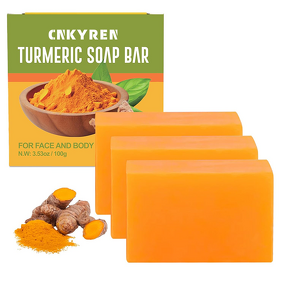 Whitening Soap Bar Manufacturer - Organic Handmade - Turmeric Bath Soap Moisturizing Exfoliating Glowing Skin