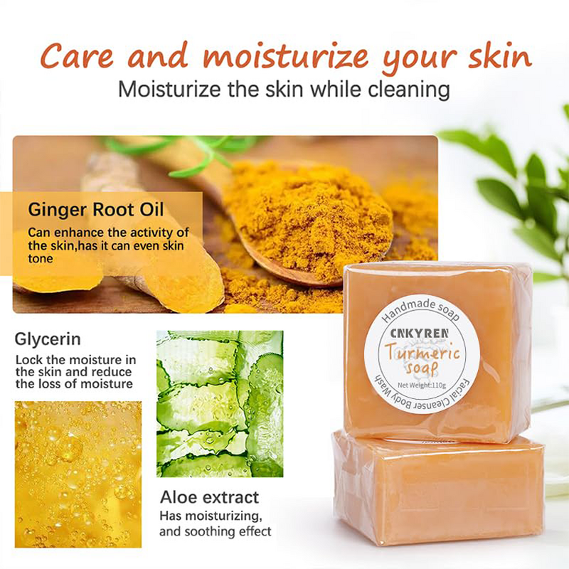 Soap Bar Manufacturer - Organic Ginger Aloe - Turmeric Wholesale Soothing Clean Glycerin Body Care