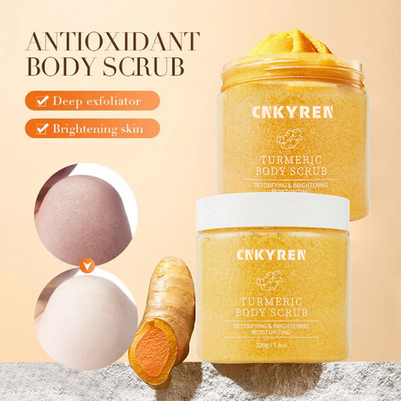 Body Scrub Manufacturer - Turmeric Salt - Vegan Cream Whitening Herbal Face Body Exfoliation Wholesale