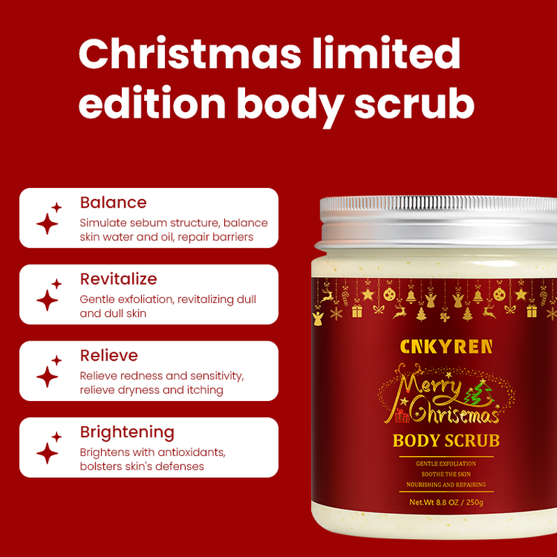 Body Scrub Manufacturer - Christmas Limited Edition - Deep Cleanse Jojoba Seed Oil Camellia Sinensis Gentle Exfoliation
