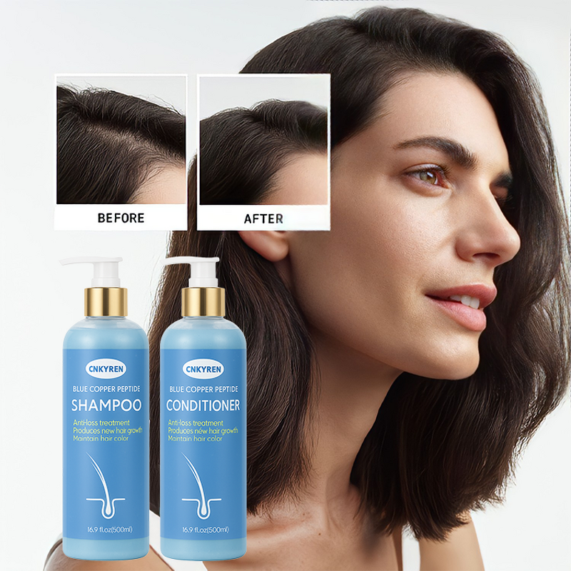 Shampoo Conditioner Set Manufacturer - Ghk-Cu Anti Hair Loss - Organic Blue Copper Peptide Scalp Repair