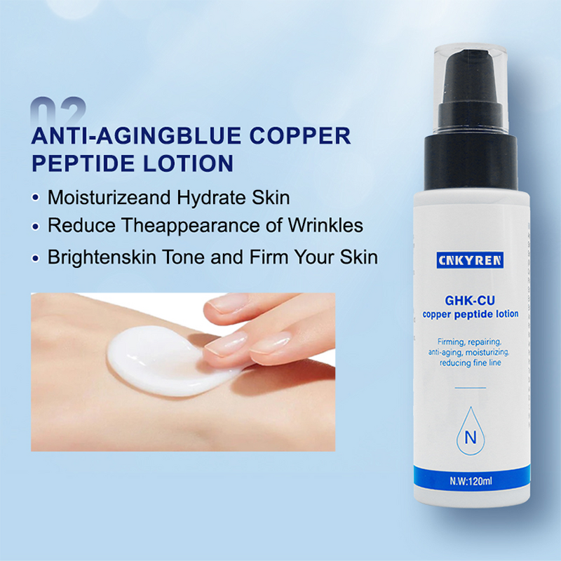 Skin Care Set Manufacturer - Ghk-Cu Custom - Blue Copper Peptide Serum Lotion Toner Face Body