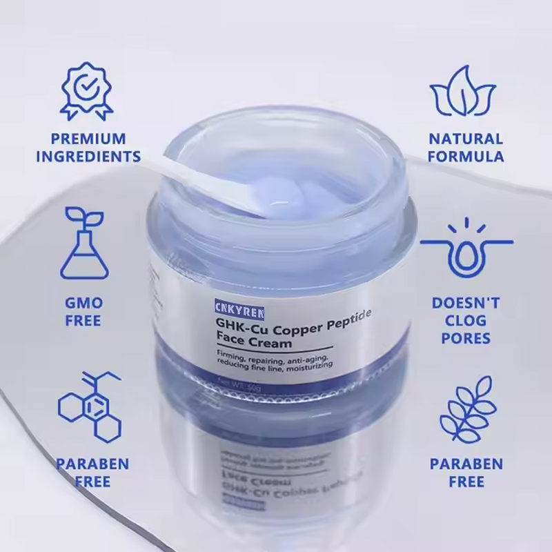Face Cream Manufacturer - OEM Resveratrol - Blue Ghk-Cu Copper Peptide Black Skin Anti Wrinkle Glow