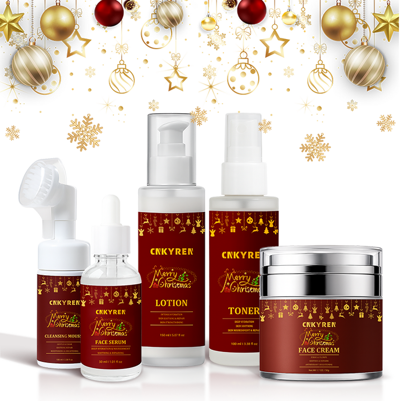 Face Care Set Manufacturer - Christmas Limited Edition - Whitening Anti Age Serum Cream Lotion Collagen Jojoba Oil