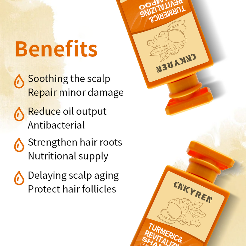 Hair Growth Shampoo Manufacturer - Turmeric - Gentle Exfoliating Strengthens Follicles Anti Dandruff Nourishing