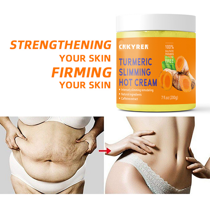 Slimming Cream Manufacturer - Turmeric - Belly Fat Burning Anti Cellulite Herbal Ginger Vitamin C Firming Sweat