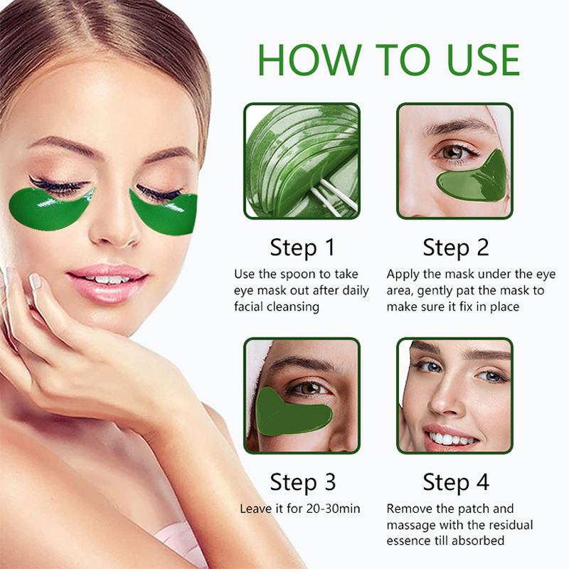 Eye Mask Patches Manufacturer - Organic Aloe - Vegan Collagen Peptides Anti Wrinkle Dark Circle Banishing