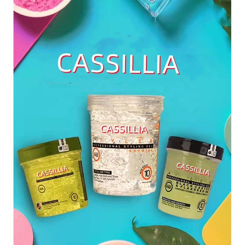 Hair Gel Manufacturer - Olive Oil Eco Hair Gel Man Styling Glitter Edge Control Strong Hold Natural