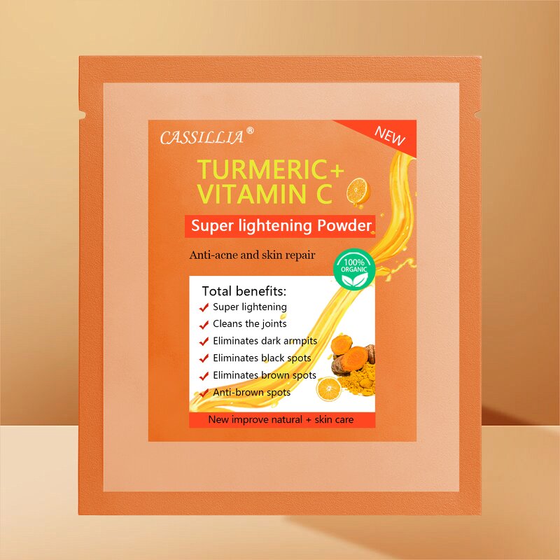 Whitening Powder Manufacturer - 100% Natural Turmeric Vitamin C for Body Dark Skin Toning All Skin Types