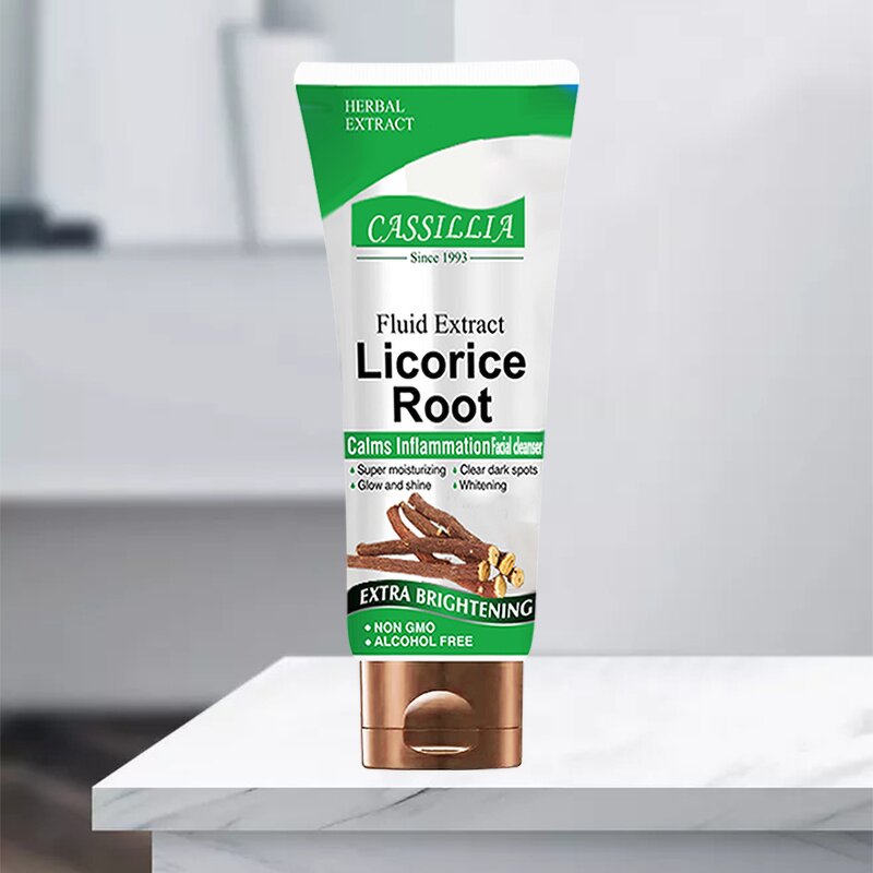 Face Wash Manufacturer - Natural Extract Licorice Root Whitening Brighten Vitamin E Moisturizing Foaming Men Women
