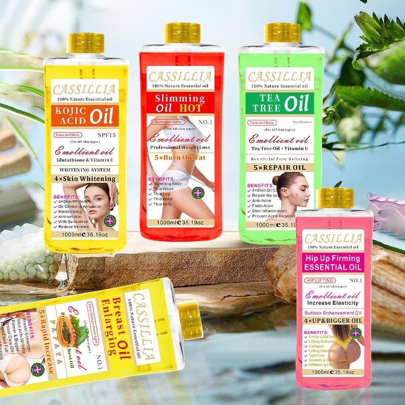 Body Oil Manufacturer - 100% Pure Organic Plant Extract Oil Glowing Skin Face Body Brightening Whitening