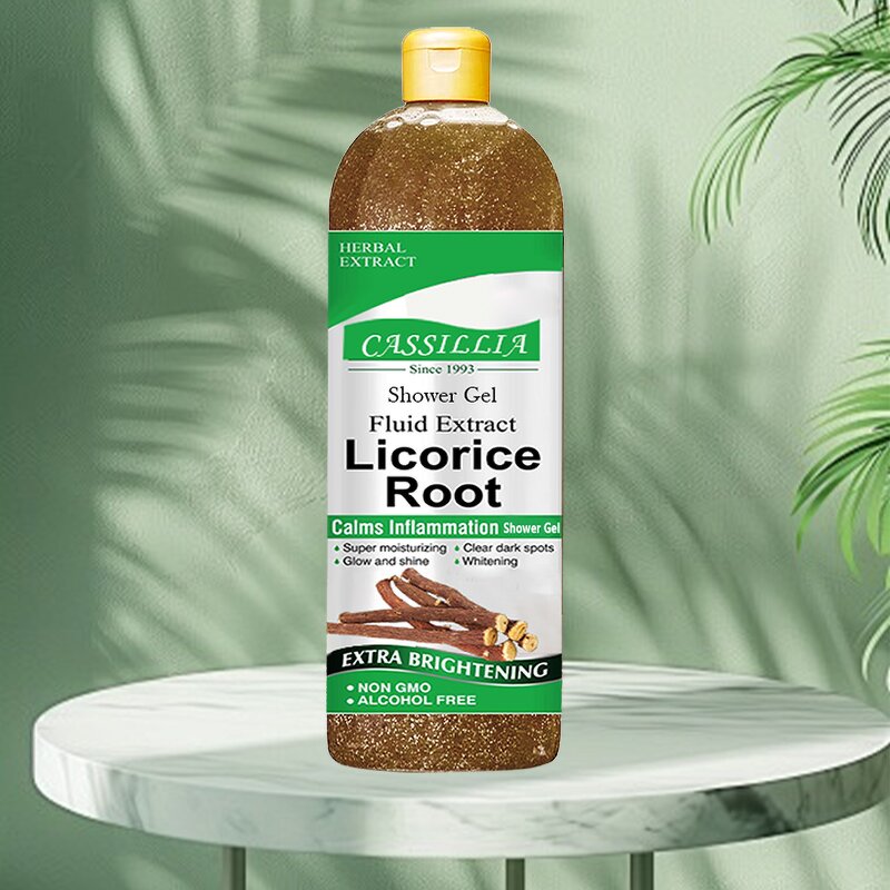 Body Wash Manufacturer - Organic Licorice Root Whitening Spa Exfoliating Cleaning Supplies for Skin Care