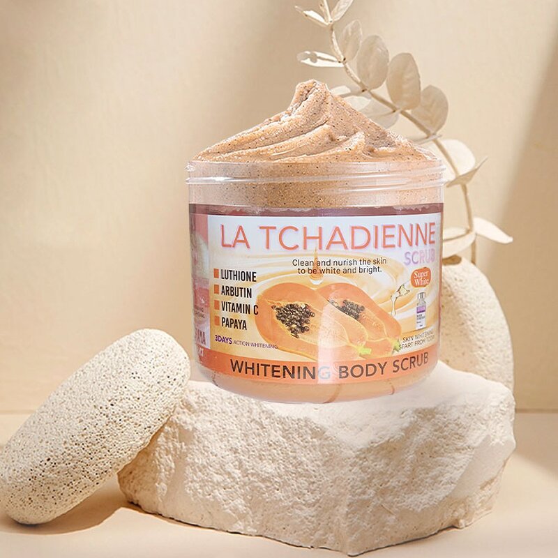 Body Scrub Manufacturer - Private Label 100% Natural and Organic Ingredients Fruit Scrub for Face and Body