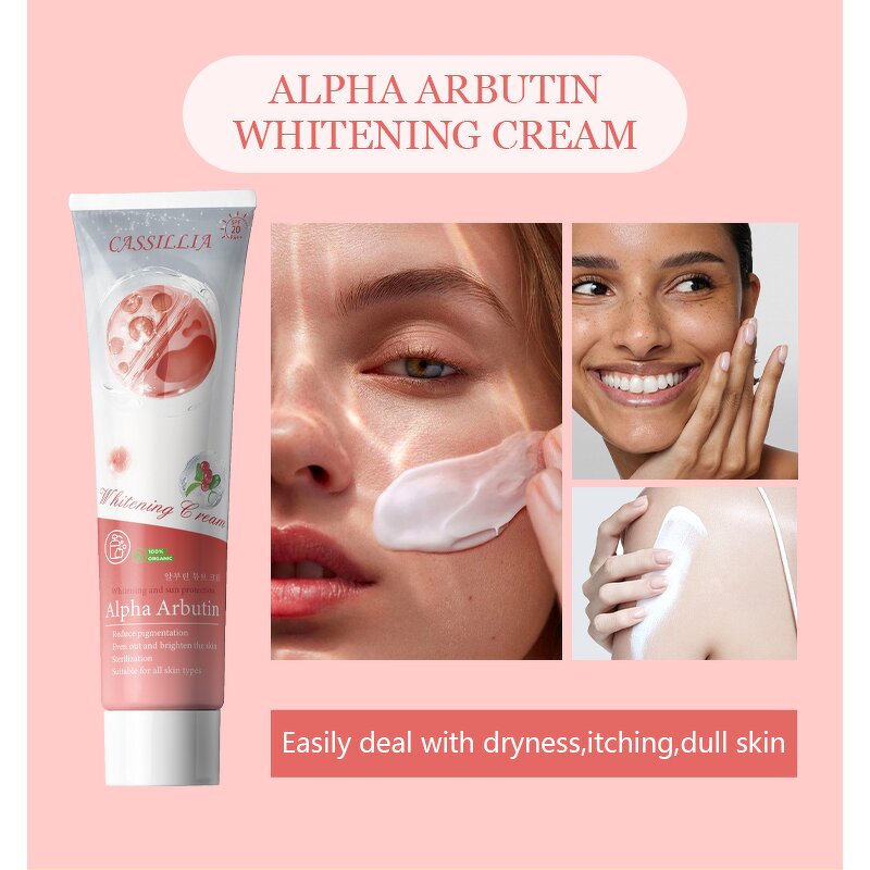Face Cream Manufacturer - Gentle Brightening Anti-Wrinkle Alpha Arbutin in OEM Tube Packaging