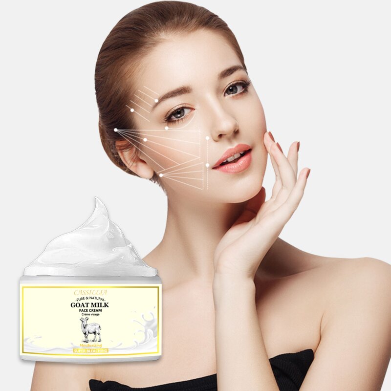 Face Cream Manufacturer - Factory Goat Milk Whitening Moisturizing Anti Aging Gentle Hydrating Skincare Products