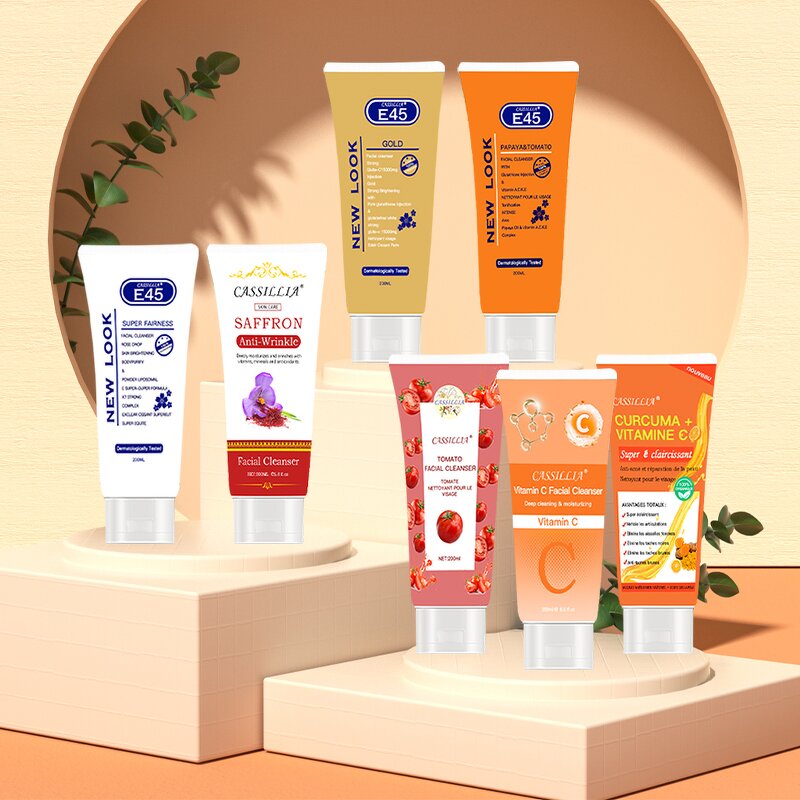 Face Wash Set Manufacturer - OEM Turmeric Salicylic Acid Oil Control Deep Pore Cleansing Acne Treatment Travel Size