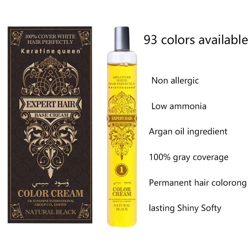 Hair Dye Manufacturer - Hot Sale Coloring Products Hair Dye Black for Africans Hair Dyeing Cream