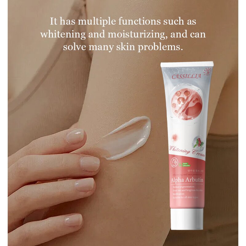 Face Cream Manufacturer - Gentle Brightening Anti-Wrinkle Alpha Arbutin in OEM Tube Packaging
