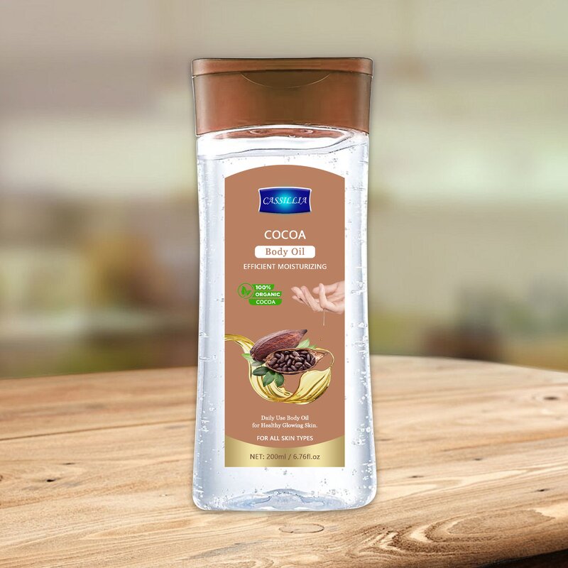 Body Oil Manufacturer - Pure Essential Cocoa Oil Gel Stretch Marks Dry Skin Repairing Brightening Moisturizing