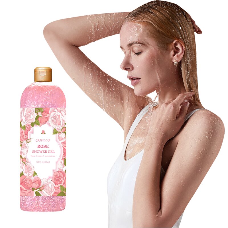 Body Wash Manufacturer - Private Label OEM Organic Rose Extract Women's Brightening Moisturizing Nourishing Eco-Friendly