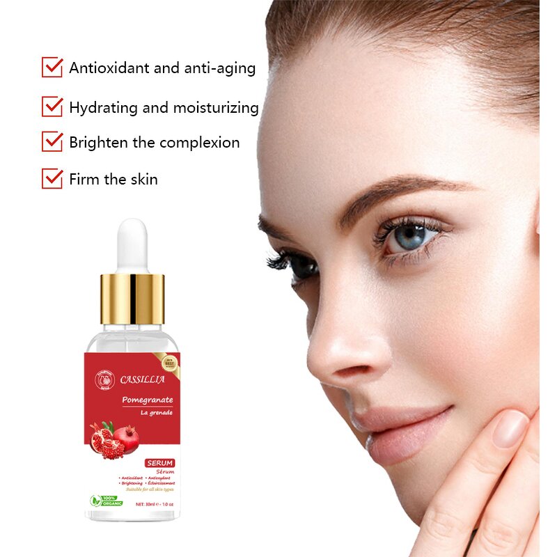 Face Serum Manufacturer - Natural Organic Anti-Aging Hyaluronic Acid Glutathione Pomegranate Extract Whitening