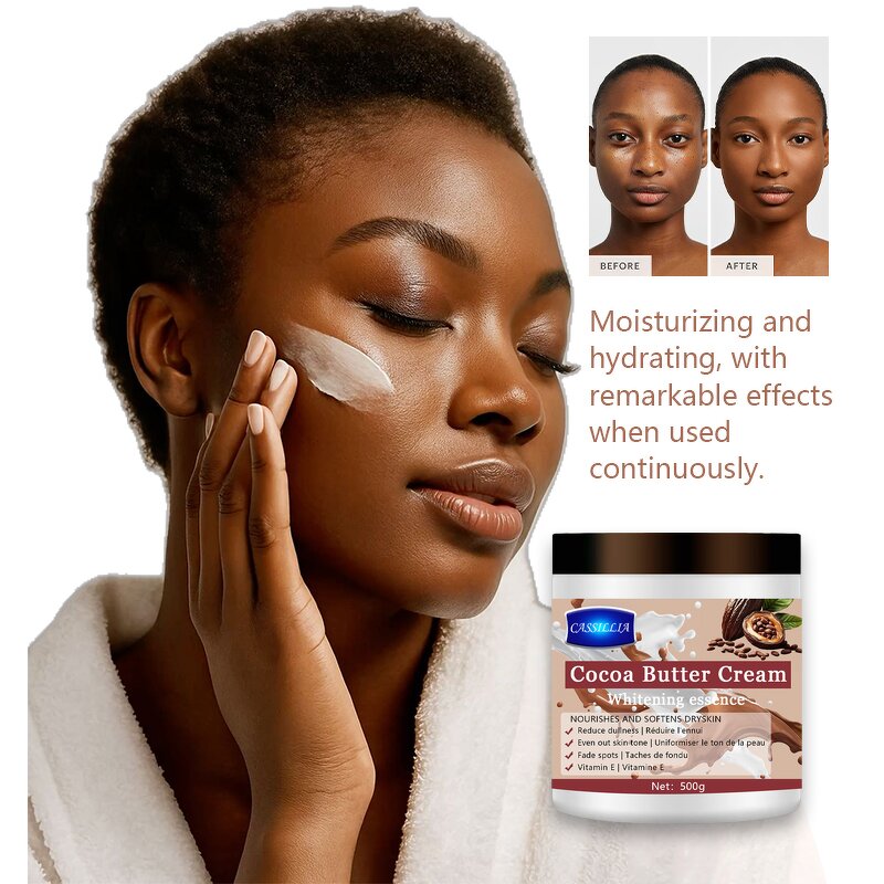 Body Cream Manufacturer - Cocoa Butter Hyaluronic Acid Anti-Wrinkle Brightening Moisturizing Whitening Niacinamide