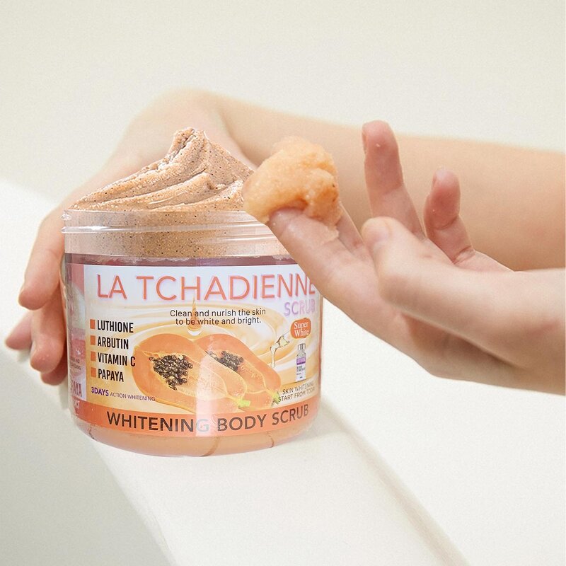 Body Scrub Manufacturer - Private Label 100% Natural and Organic Ingredients Fruit Scrub for Face and Body