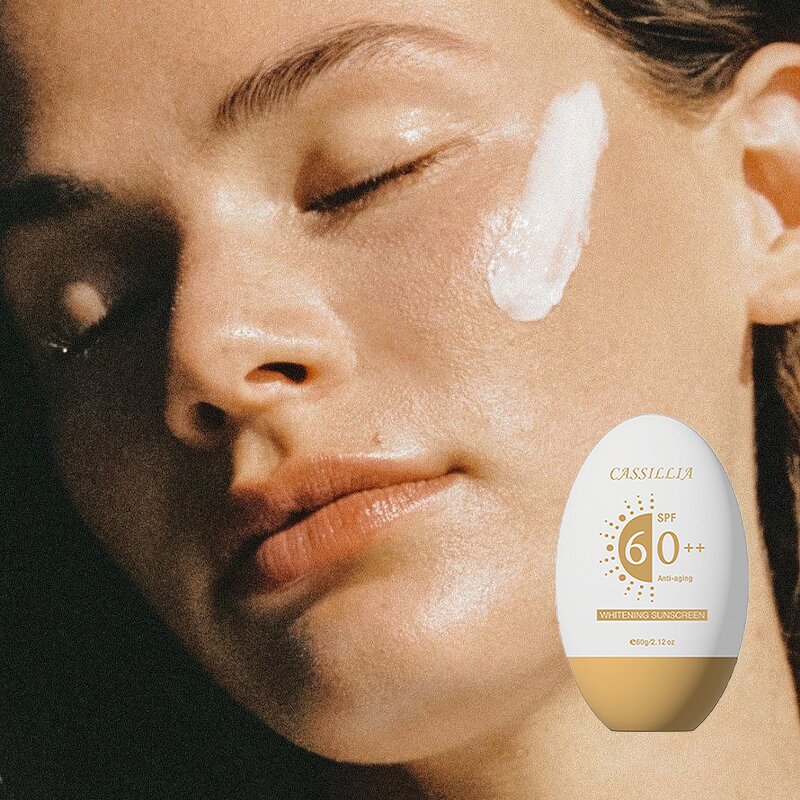 Sunscreen Cream Manufacturer - Natural Organic Anti-aging Moisture SPF60++ 60g Whitening for Black Skin