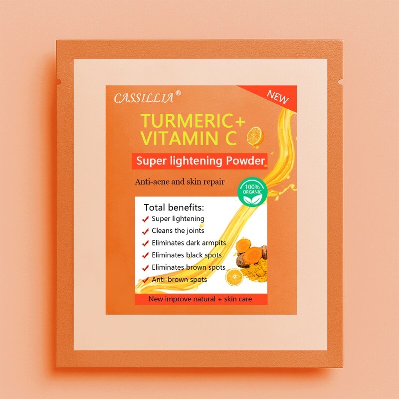 Whitening Powder Manufacturer - 100% Natural Turmeric Vitamin C for Body Dark Skin Toning All Skin Types