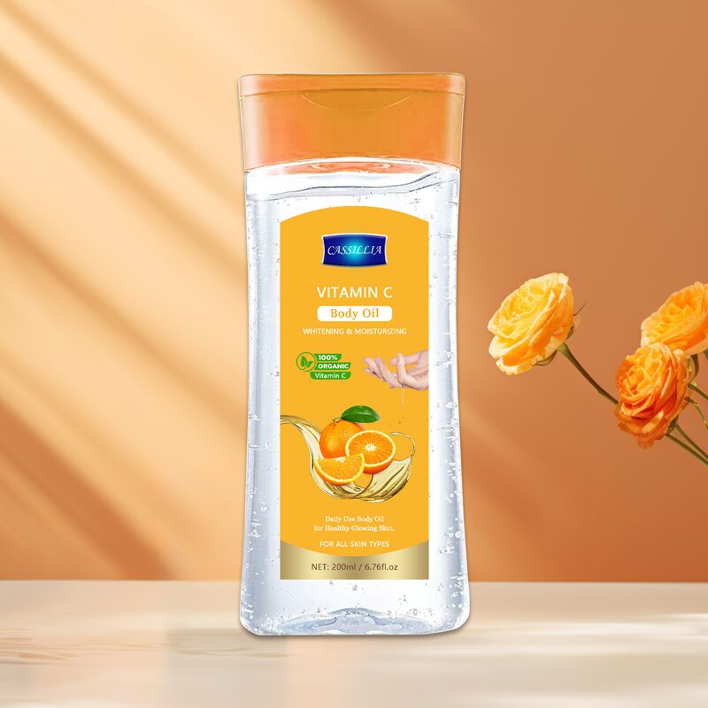 Body Oil Manufacturer - Vitamin C Body Oil for Skin Glowing Whitening Hydrating Olive Oil Body Care