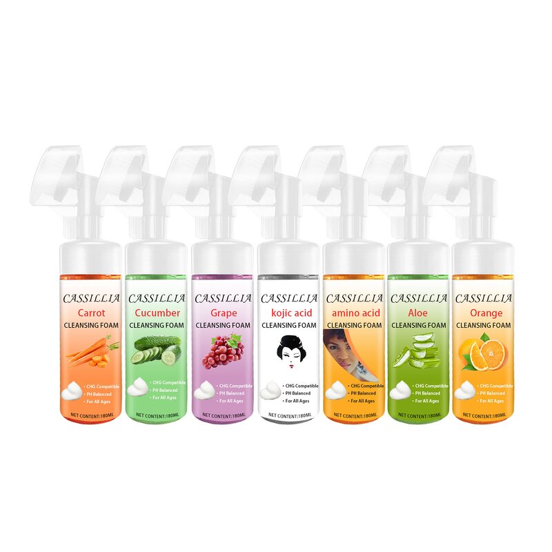 Face Wash Manufacturer - Organic Exfoliating Cleansing Mousse Pore Oil Control Amino Acid Foaming Brush