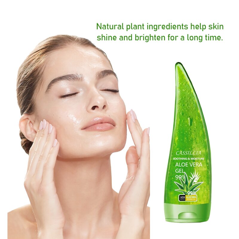 Moisturizer Gel Manufacturer - Customized Organic 250ml Aloe Vera Extract Soothing Hydrating for Face Body