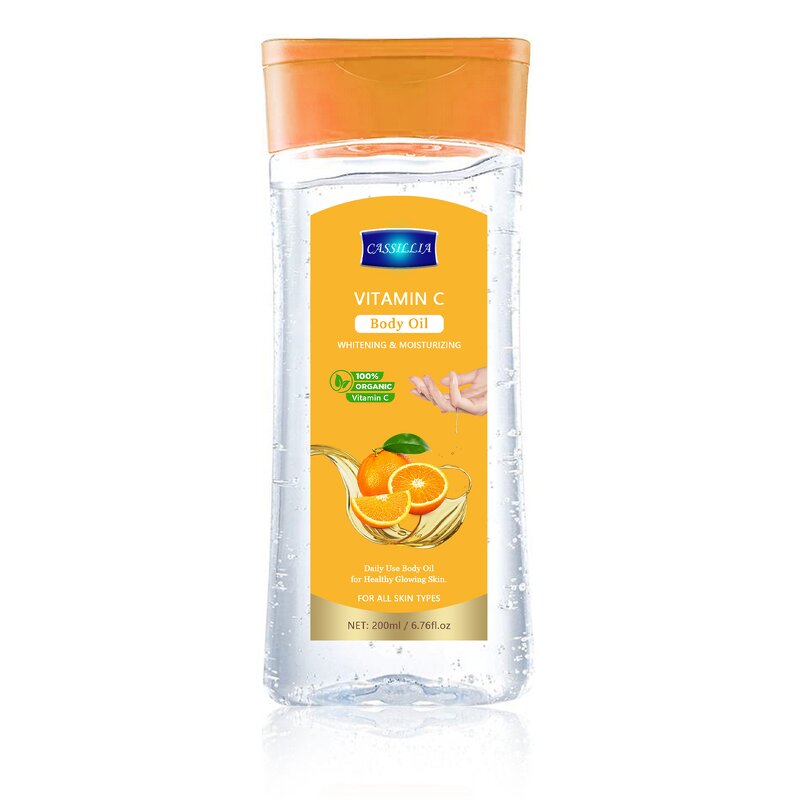 Body Oil Manufacturer - Vitamin C Body Oil for Skin Glowing Whitening Hydrating Olive Oil Body Care