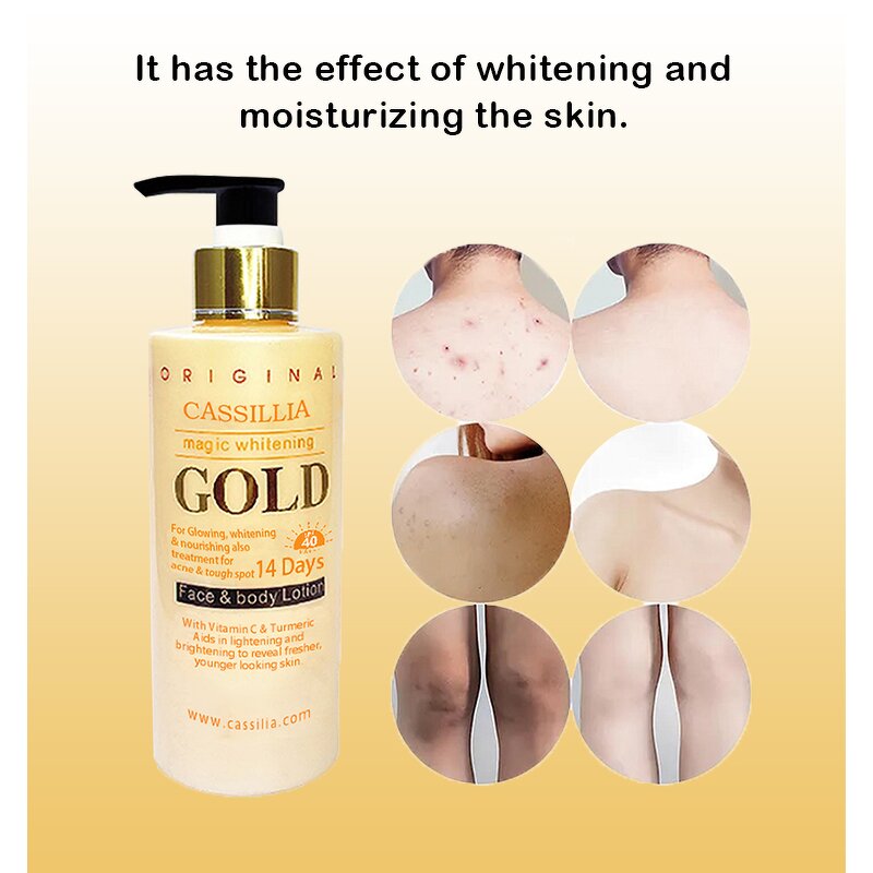 Body Lotion Manufacturer - Luxury Organic Kojic Acid Korean Whitening Shea Butter Shimmering for Black Skin