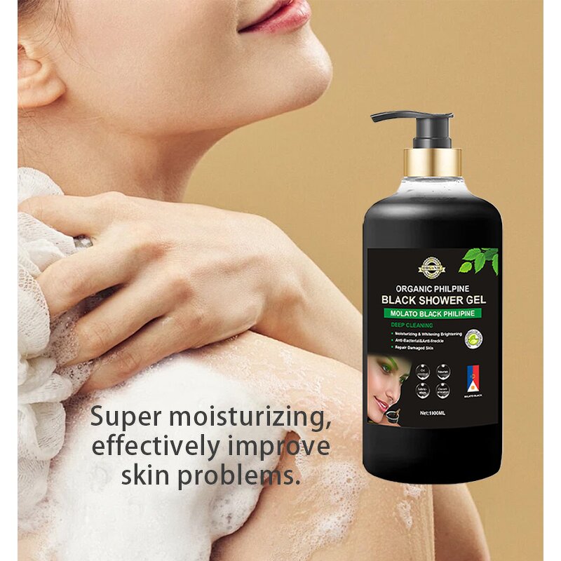 Shower Gel Manufacturer - Organic Molato Black Moisturizing Whitening Perfumed Bubble Anti-Bacterial