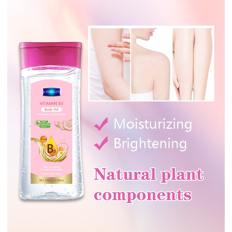 Body Oil Manufacturer - Pure Essential Vitamin B3 Lavender Ginger Whitening Moisturizing Glow Skin Massage