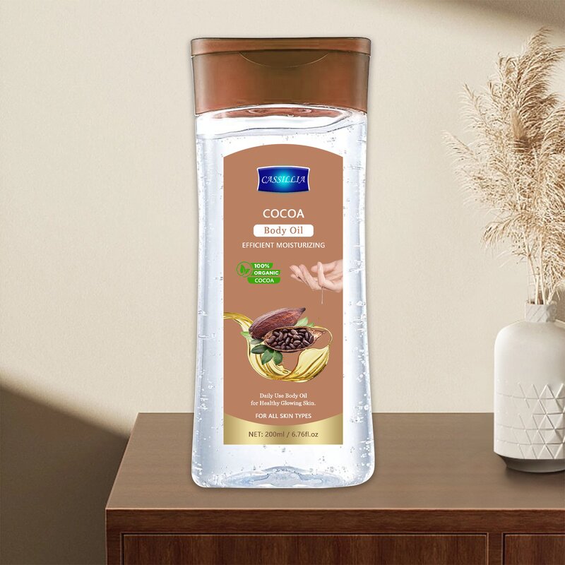 Body Oil Manufacturer - Pure Essential Cocoa Oil Gel Stretch Marks Dry Skin Repairing Brightening Moisturizing