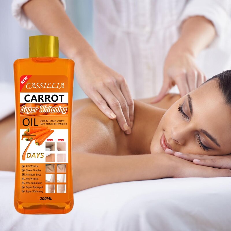 Body Oil Manufacturer - 100% Natural Pure Essential Oil Whitening Anti-aging Carrot Oil Skin Care Lightening