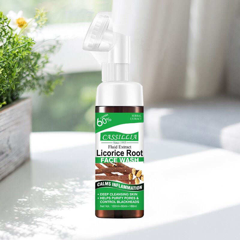 Face Wash Manufacturer - Private Label Natural Organic Whitening 150ml Moisturizing Perfumed Licorice Root Extract