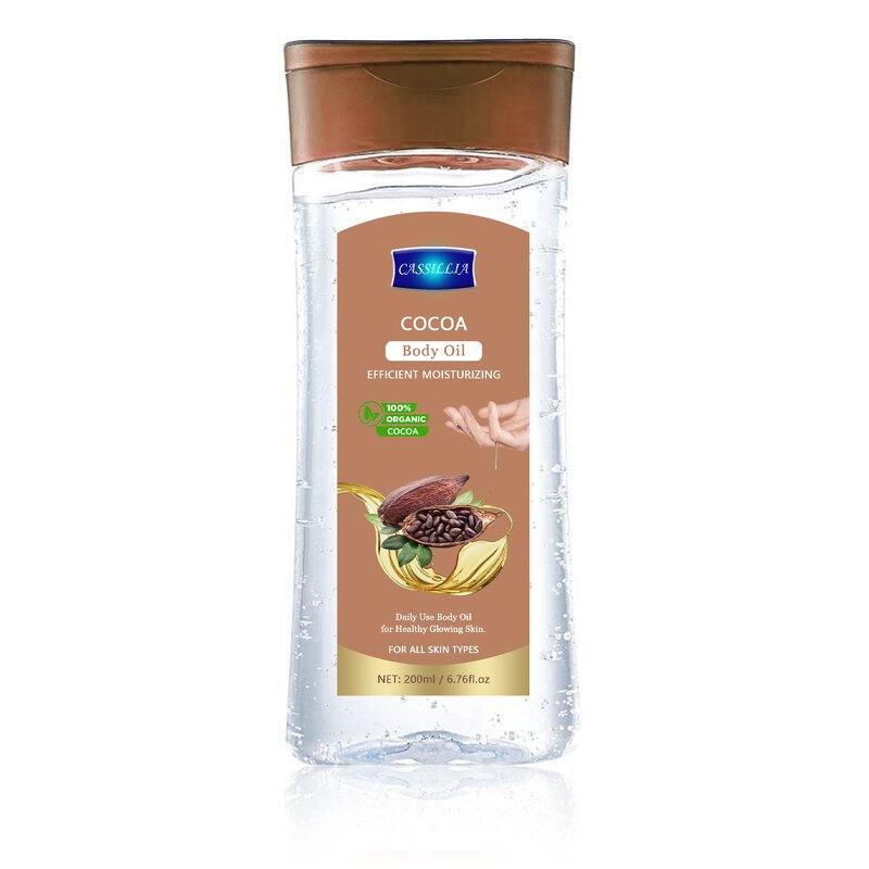 Body Oil Manufacturer - Pure Essential Cocoa Oil Gel Stretch Marks Dry Skin Repairing Brightening Moisturizing